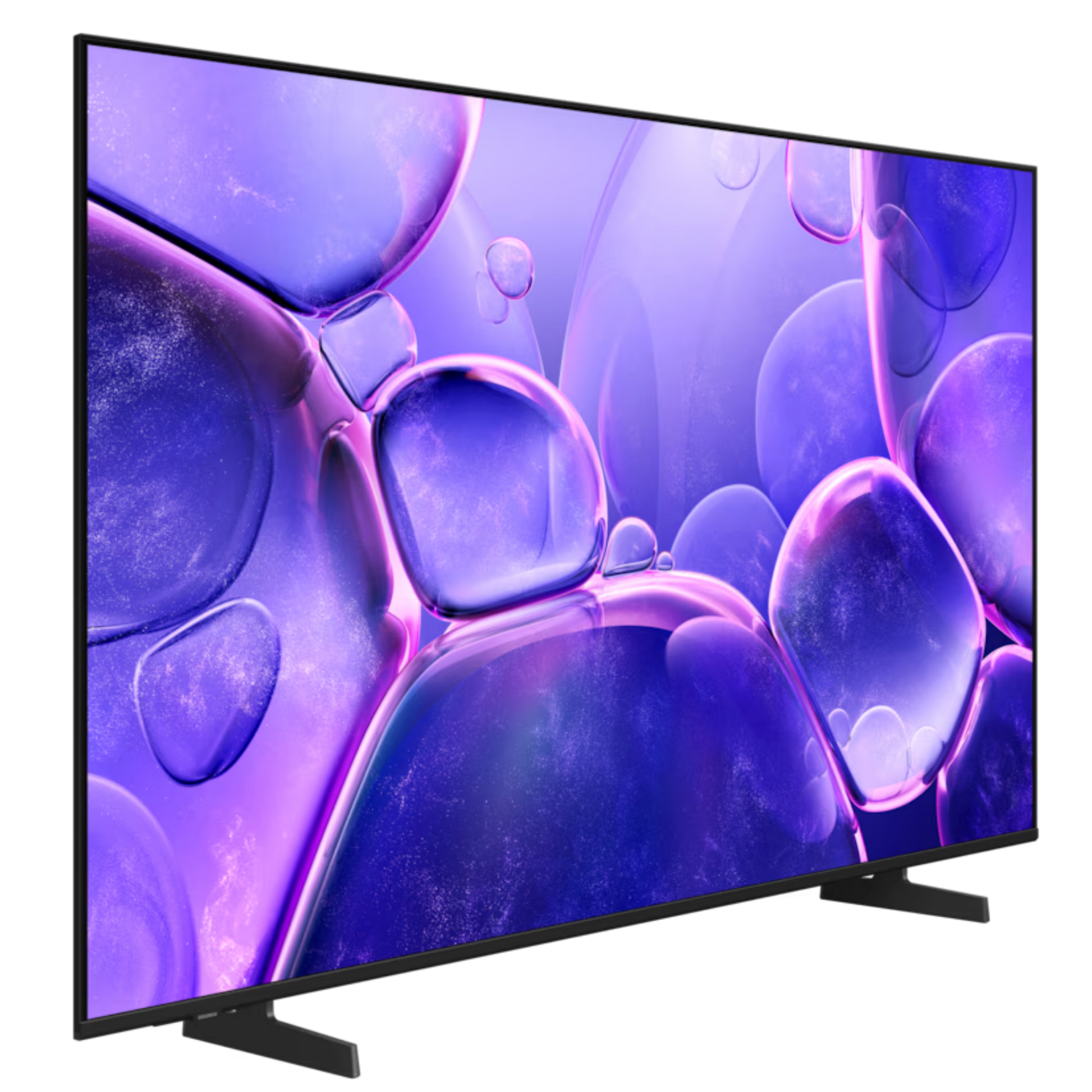Samsung 55-inch U8000F Crystal UHD 4K Smart TV with vibrant display and sleek design, showcasing a modern home entertainment setup.