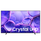 Samsung 75-inch U8000F Crystal UHD 4K Smart TV with sleek screen and slim design, showcasing vivid picture quality and modern style.