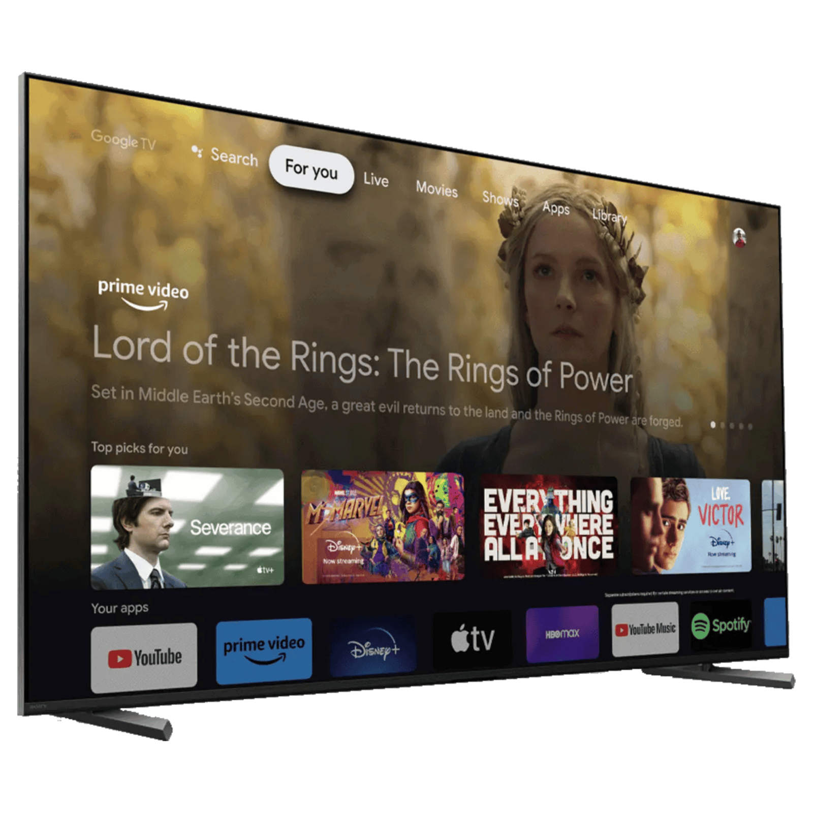 Sony Bravia XR X90L 65-inch 4K HDR television displaying vibrant colors and sharp images on a sleek modern TV screen.