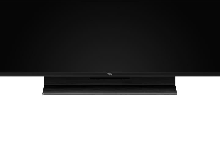 Open box TCL 85-inch QM7K Series 4K UHD HDR QD-Mini LED Smart Google TV with screen and remote visible.