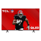 Open box TCL 43-inch Q6 Series 4K UHD HDR QLED Smart Google TV displaying screen with vibrant colors and interface.
