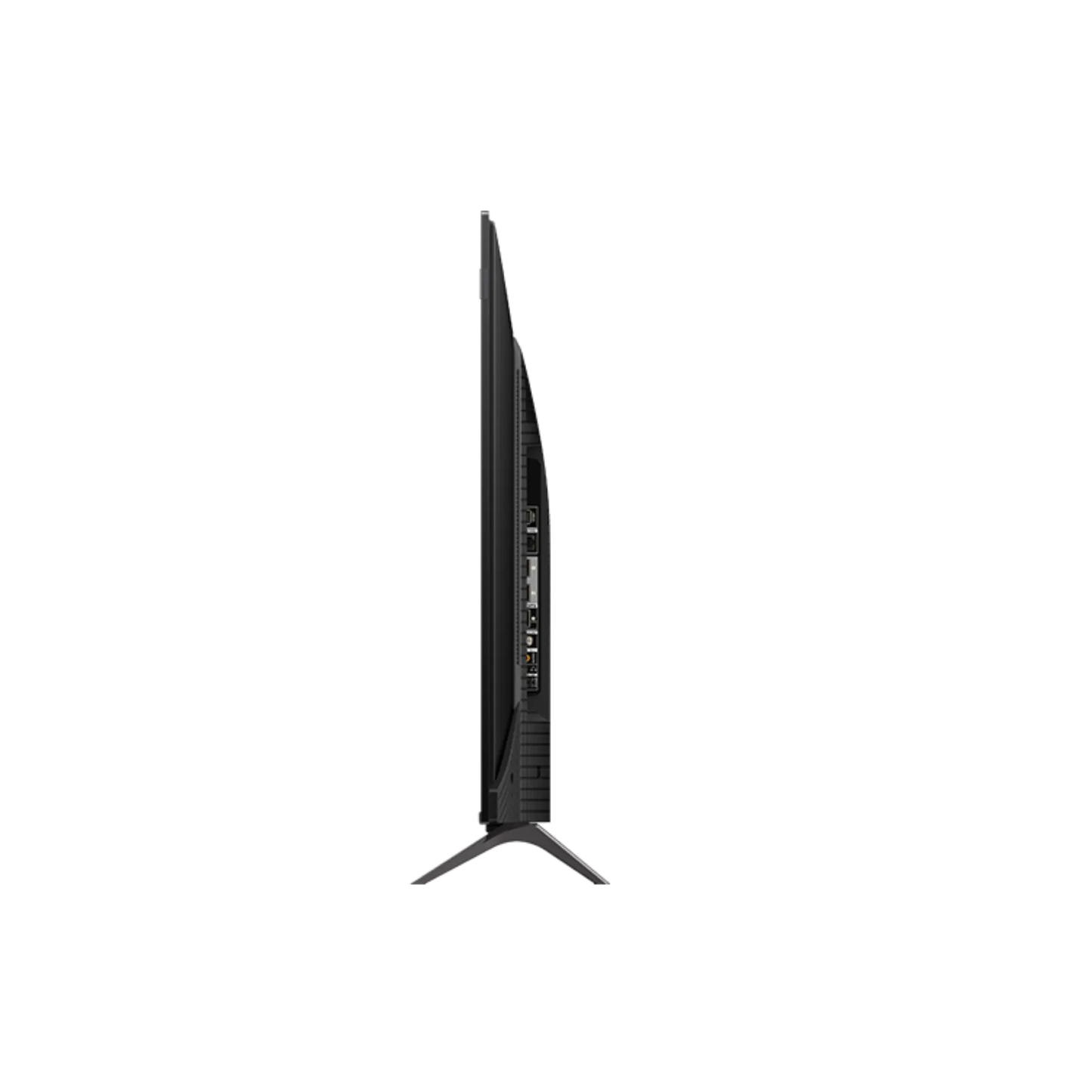 Open box TCL 43-inch Q6 Series 4K UHD HDR QLED Smart Google TV displaying a vibrant screen with remote control nearby.