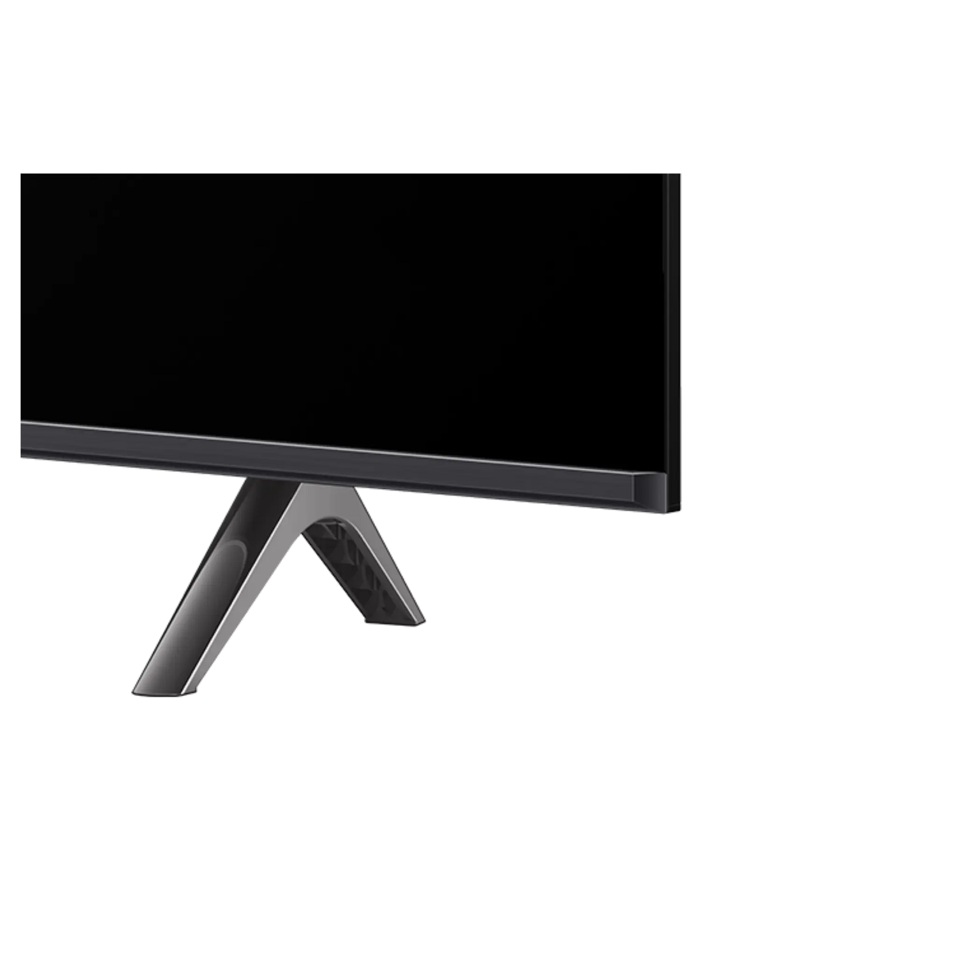 Open box TCL 43-inch Q6 Series 4K UHD HDR QLED Smart Google TV displaying vibrant screen content and sleek black bezel.