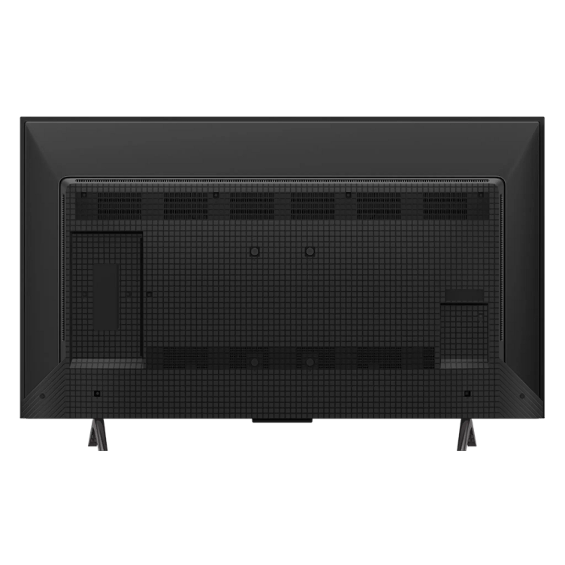 Open box TCL 43-inch Q6 Series 4K UHD HDR QLED Smart Google TV displaying a vibrant screen with menu options.