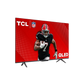 Open box TCL 43-inch Q6 Series 4K UHD HDR QLED Smart Google TV with sleek screen and remote control.