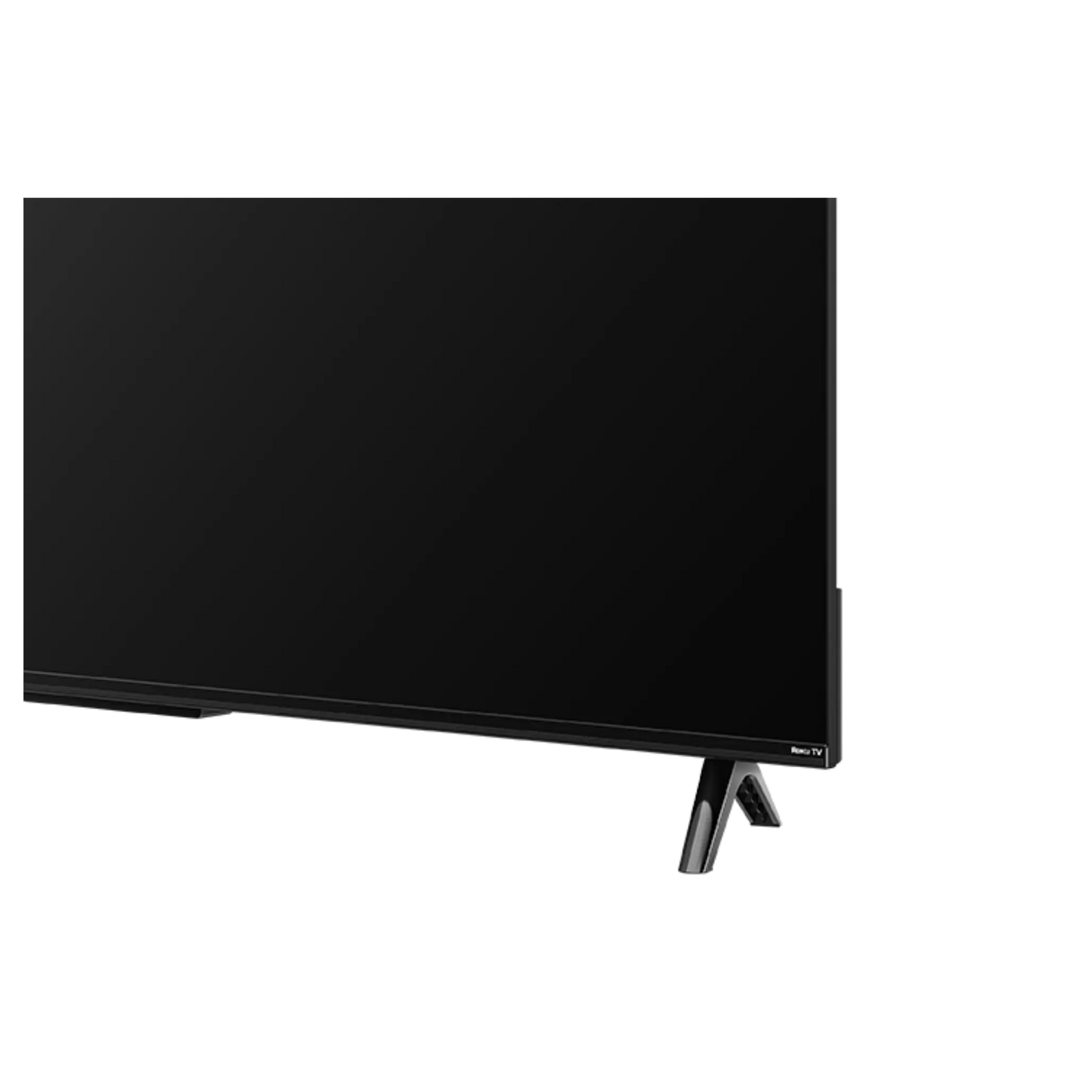 Open box TCL 43-inch S-Class 4K UHD HDR LED Roku Smart TV displaying vibrant screen with sleek black bezel.