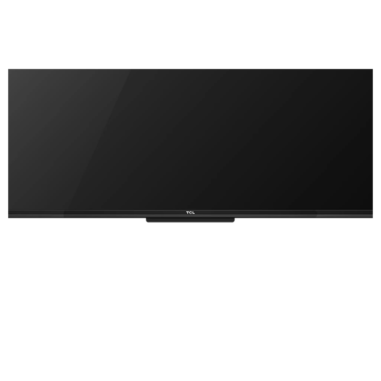 Open box TCL 43-inch S-Class 4K UHD HDR LED Smart TV with Roku OS, sleek black design, and display screen.