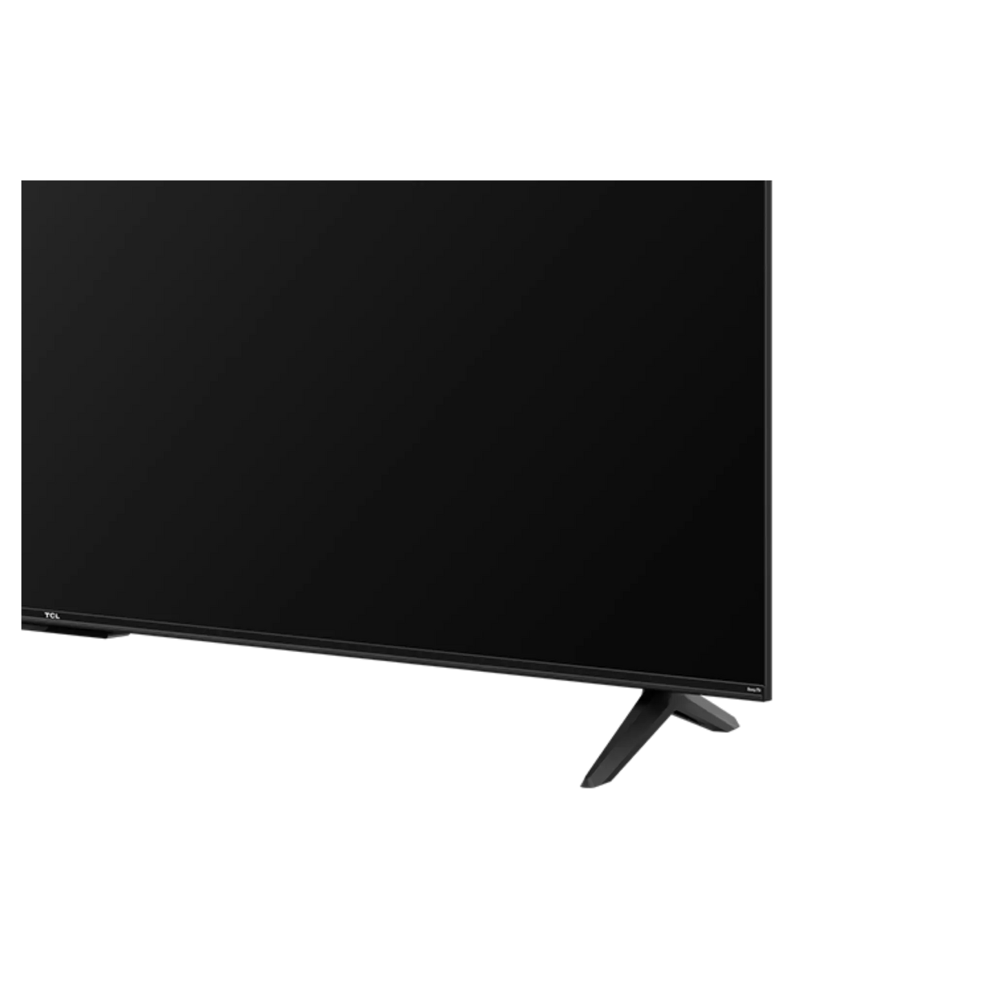 Open box TCL 50-inch 4K UHD HDR LED Smart TV with Roku OS, showing the sleek TV screen and minimalist design.