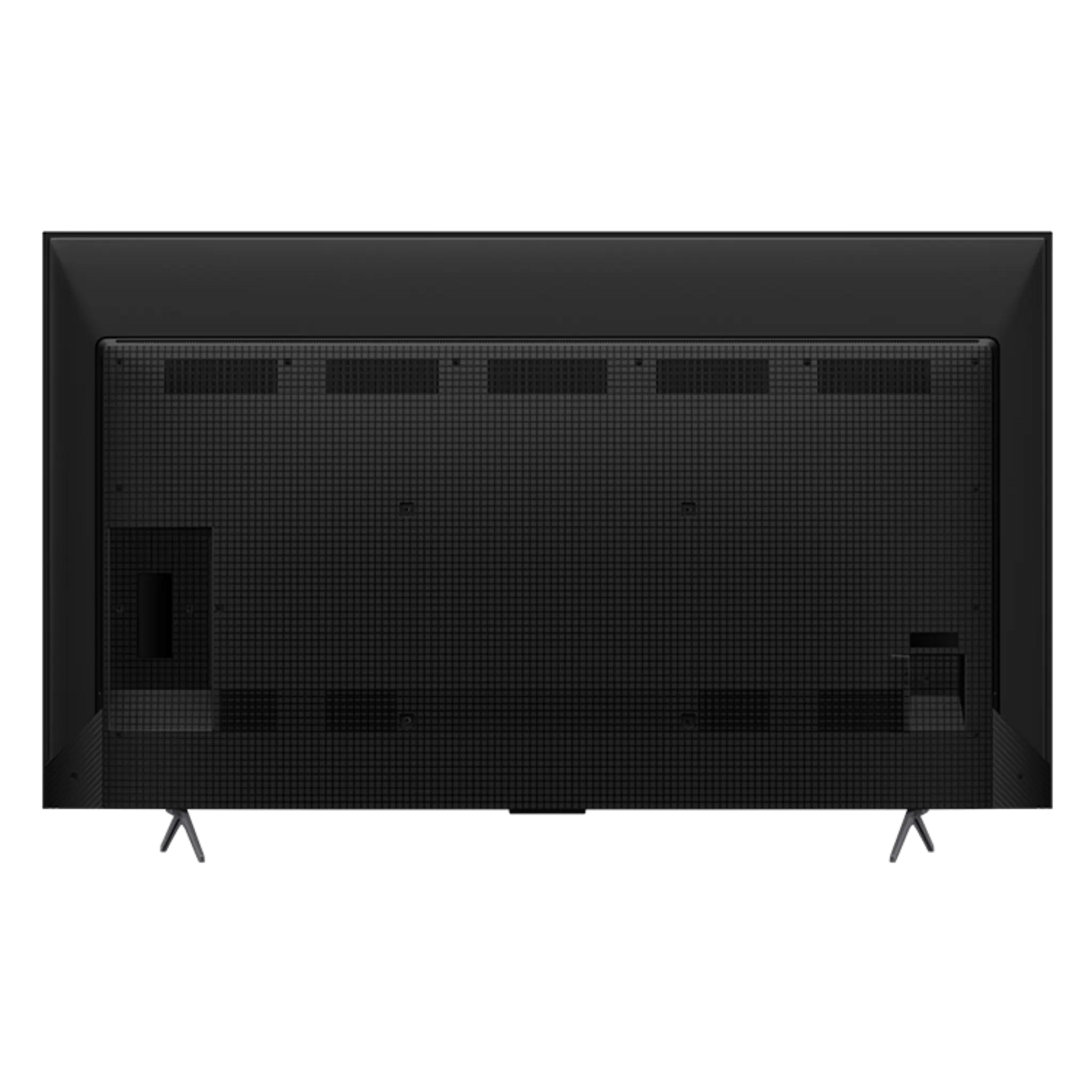 Open box TCL 55-inch Q6 Series 4K QLED TV showing a sleek black screen and modern design, 2024 model.
