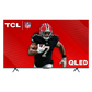 Open box TCL 55-inch Q6 Series 4K UHD HDR QLED Smart Google TV displaying a vibrant screen with streaming apps and a sleek design.