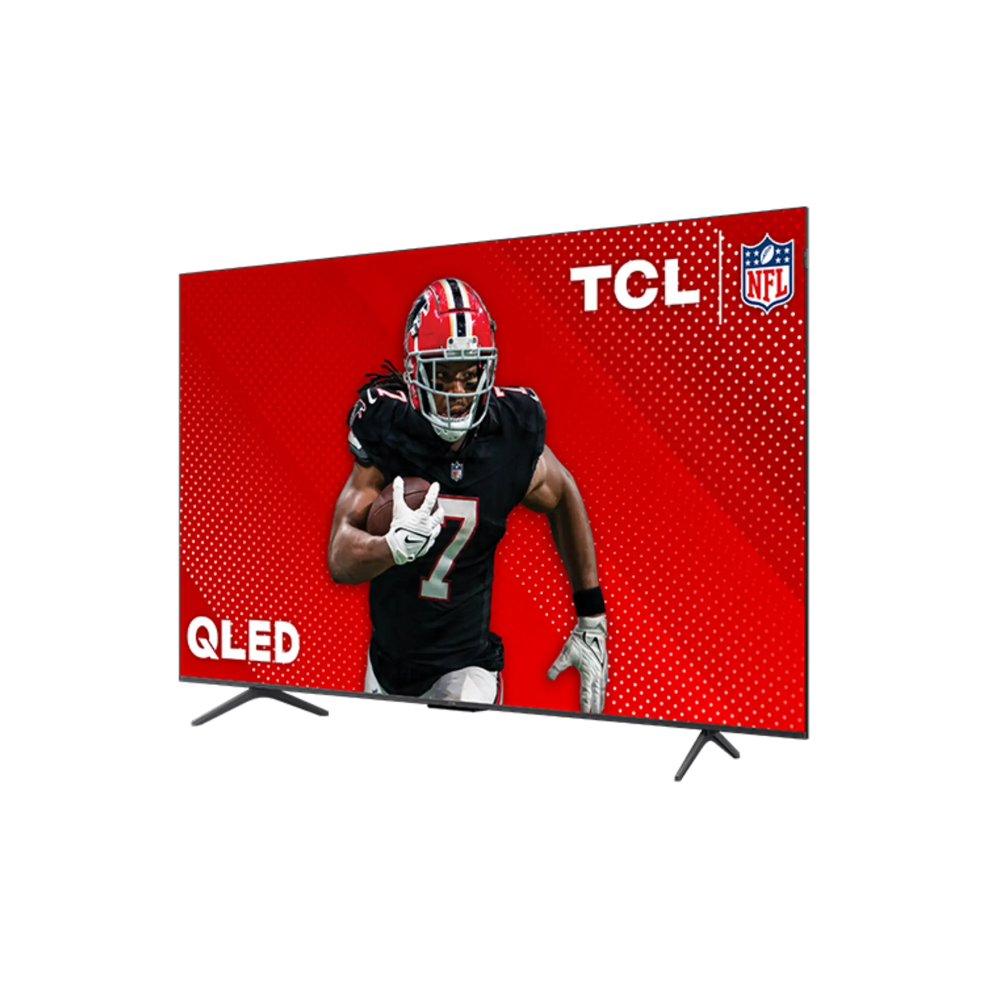 Open box TCL 55-inch Q6 Series 4K UHD HDR QLED Smart Google TV displaying home screen and picture quality.