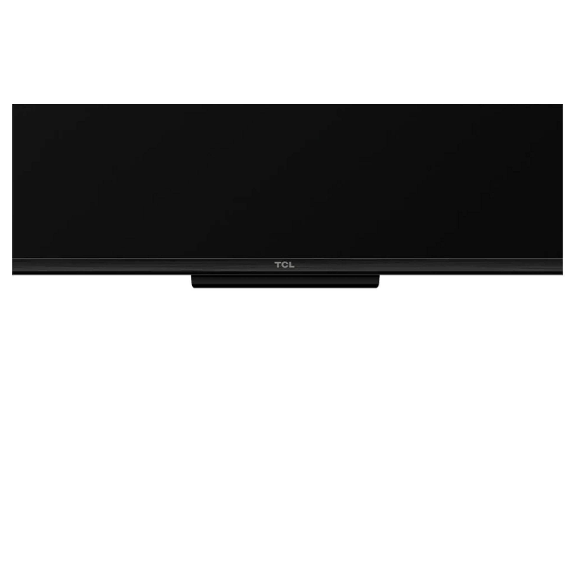 Open box TCL 55-inch QM5K Series 4K UHD HDR QD-Mini LED Smart Google TV with remote and stand visible.