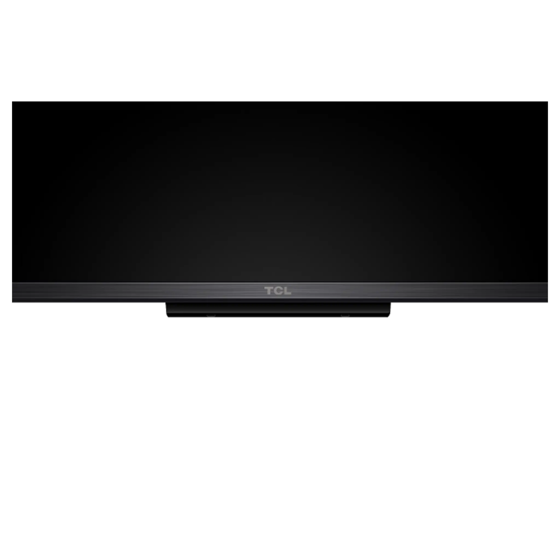Open box TCL 55-inch QM6K Series 4K UHD HDR QD Mini LED Smart Google TV showing the screen and sleek black frame.