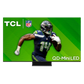 Open box TCL 55-inch QM7-Series 4K UHD HDR QD-Mini LED Smart Google TV displaying a vibrant home screen.