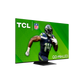 Open box TCL 55-inch QM7-Series 4K UHD HDR QD Mini LED Smart Google TV with sleek design and remote control.