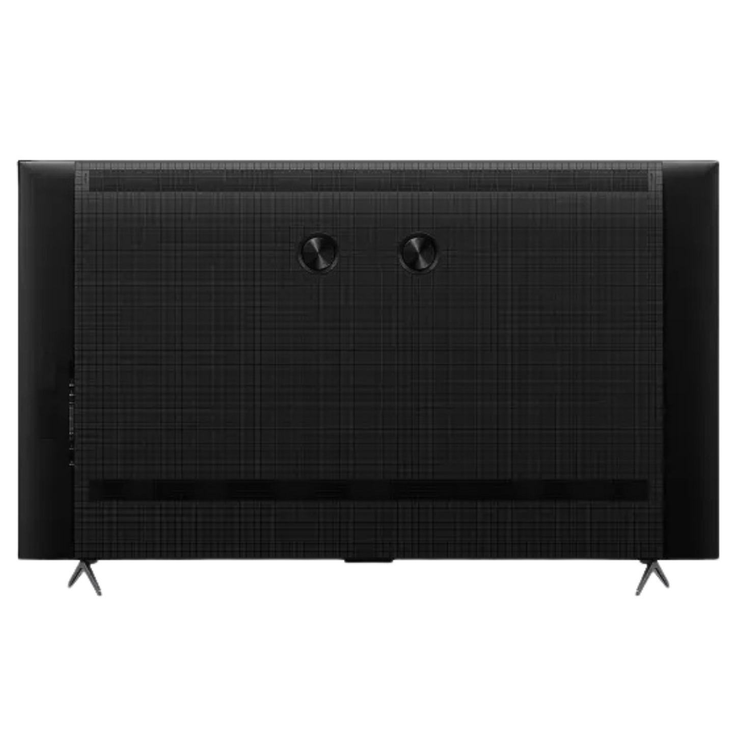 Open box TCL 65-inch QM6K Series 4K UHD QD-Mini LED TV showing the sleek screen and modern design.