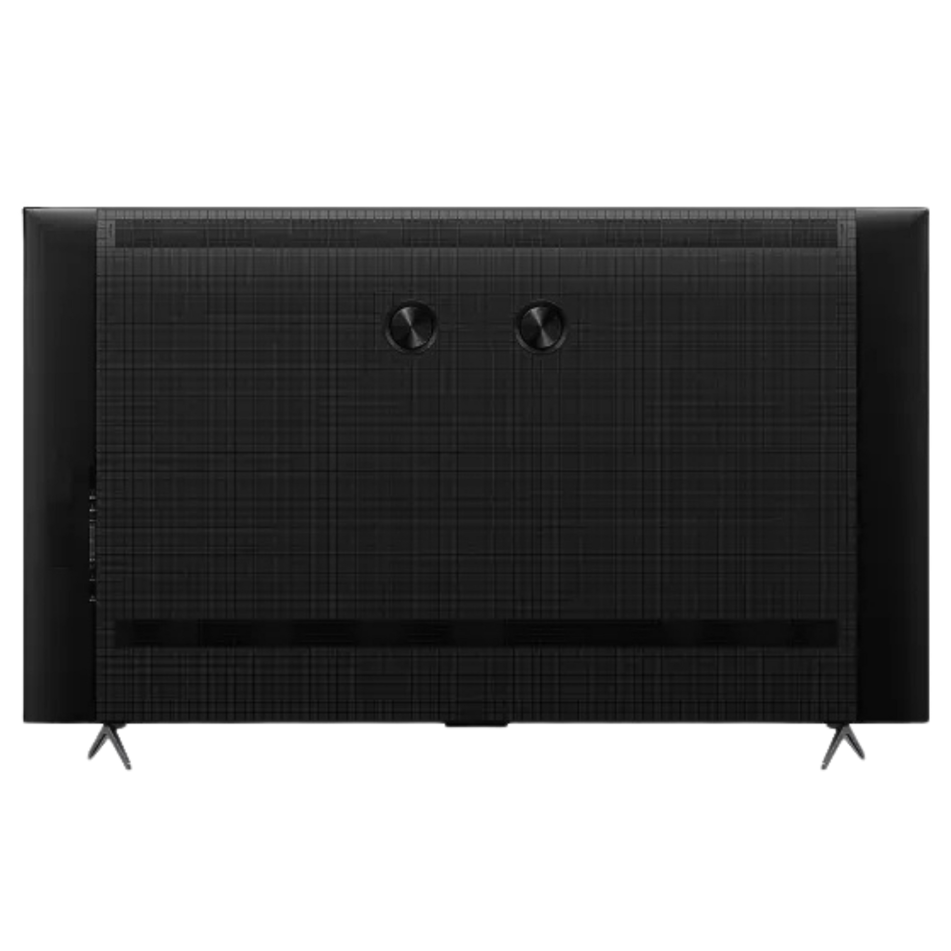 Open box TCL 65-inch QM6K Series 4K UHD QD-Mini LED TV showing the sleek screen and modern design.