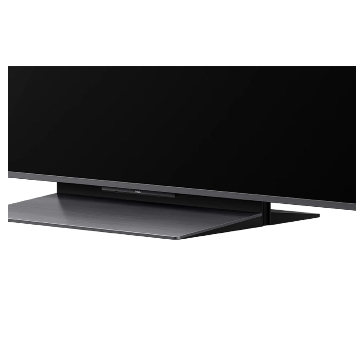 Open box TCL 65-inch QM8K Series 4K UHD HDR Mini-LED Smart Google TV showing screen with vibrant picture and sleek black bezel.