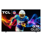 Open box TCL 85-inch Q7K Series 4K UHD HDR QLED Smart Google TV showcasing the large screen and sleek design.