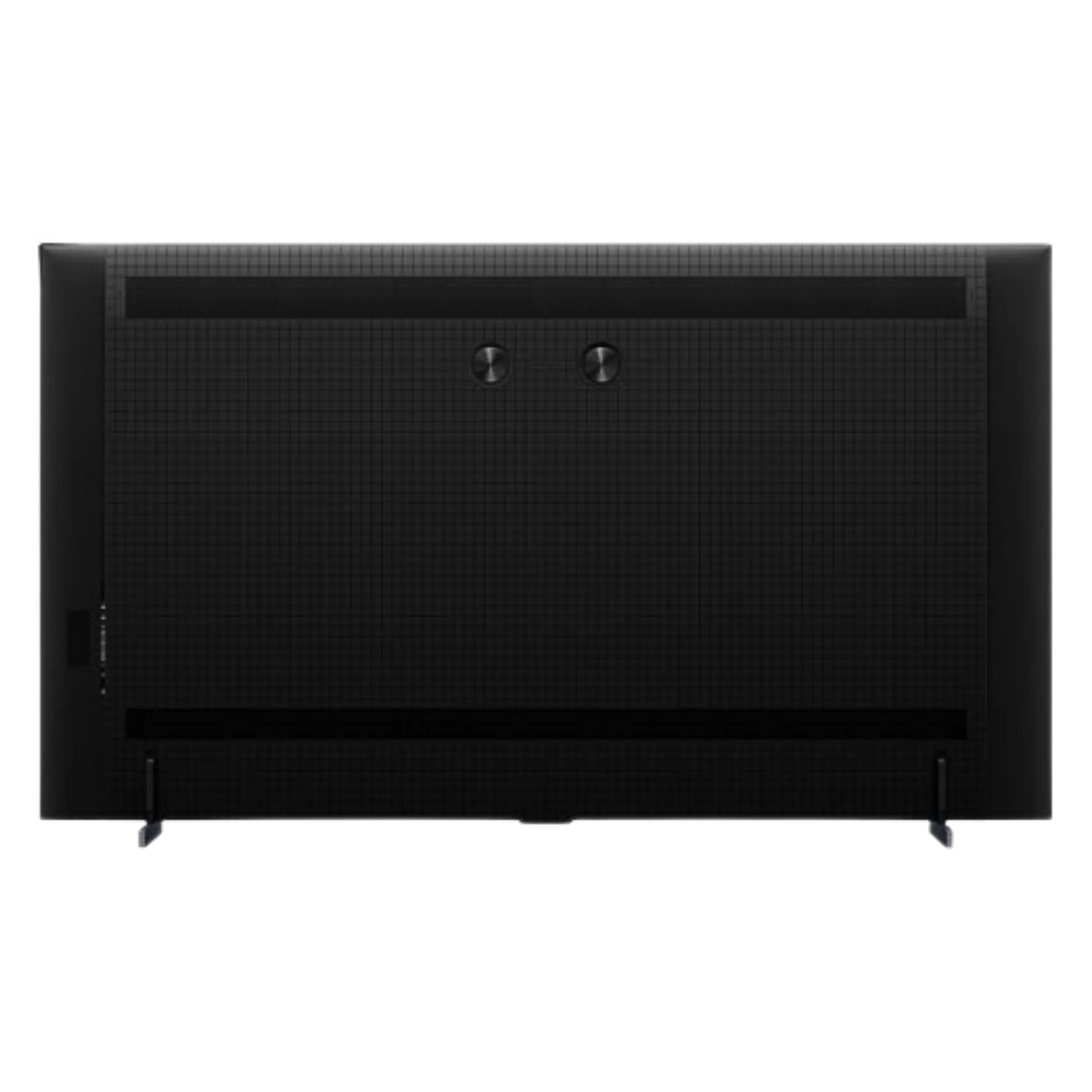 Open box TCL 85-inch Q7K Series 4K UHD HDR QLED Smart Google TV showing the sleek large screen and modern design.