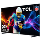Open box TCL 85-inch Q7K Series 4K UHD HDR QLED Smart Google TV showing a sleek, modern TV with vibrant display.