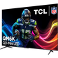 Open box TCL 85-inch QM6K Series 4K UHD HDR QD-Mini LED Smart Google TV displaying a high-resolution screen with vibrant colors.