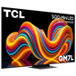 Open box TCL 85-inch QM7L Series 4K UHD Dolby Vision HDR Smart TV with Mini LED, 144Hz refresh rate, Dolby Atmos, Google TV.