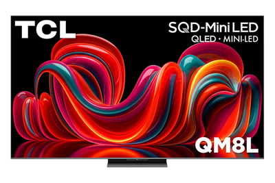 Open Box - TCL 85" QM8L Series 4K UHD HDR SQD-Mini LED 144Hz Dolby Vision/Atmos Google TV Smart TV (85QM8L) - 2026
