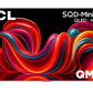 Open box TCL 98-inch QM8L Series 4K UHD HDR Mini LED Smart TV with Dolby Vision, Atmos, and Google TV interface.