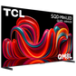 Open box TCL 98-inch QM8L Series 4K UHD HDR Mini LED smart TV with Dolby Vision, Atmos, 144Hz refresh rate, Google TV interface.