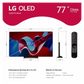 Open box - LG 77" C4 OLED evo 4K Smart TV - α9 AI Processor 4K, Alexa Built-in, 144Hz Refresh Rate, HDMI 2.1, G-Sync, FreeSync, VRR- (OLED77C4PUA) 2024 LG